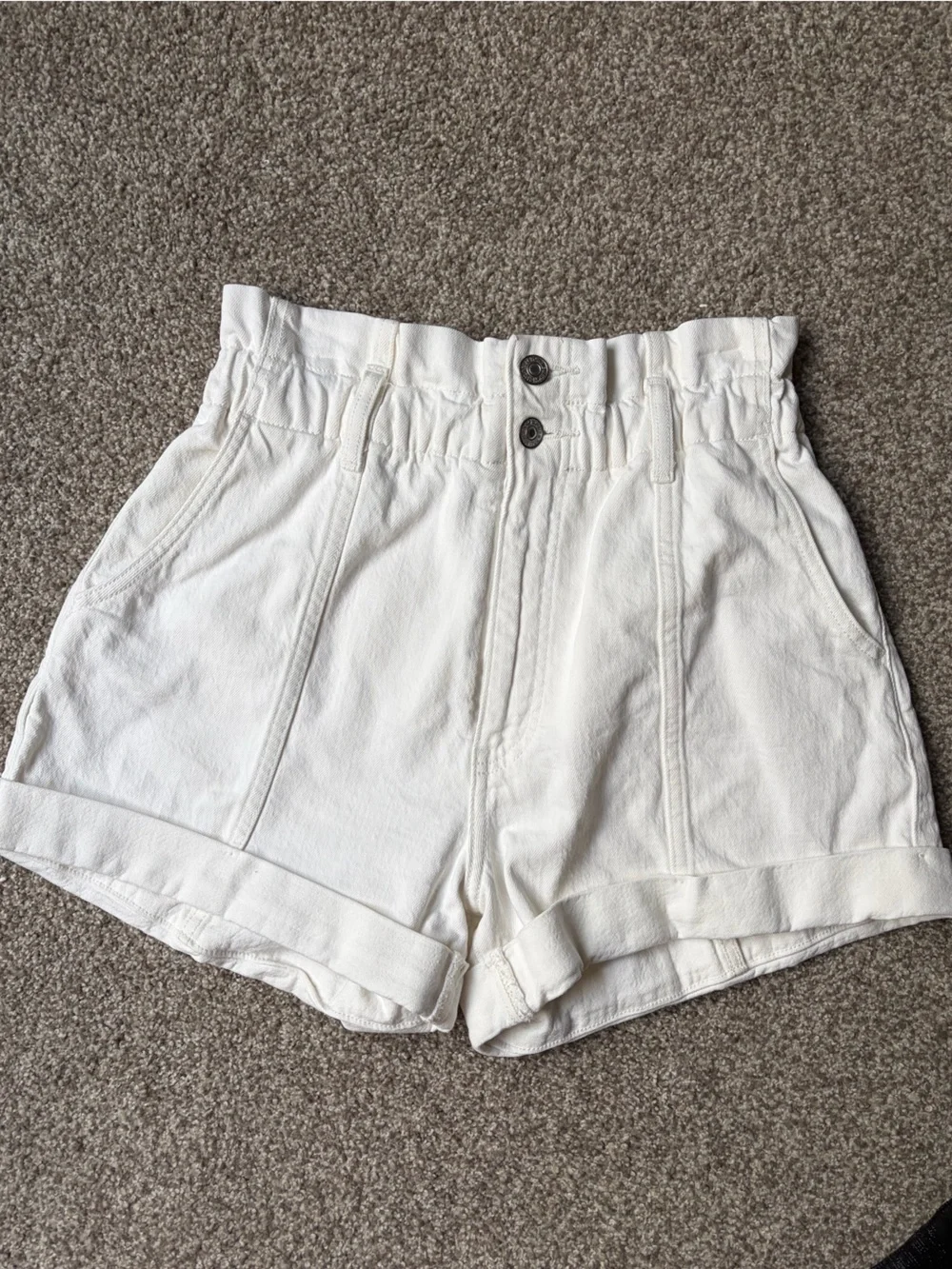 Abercrombie Paperbag Denim Shorts